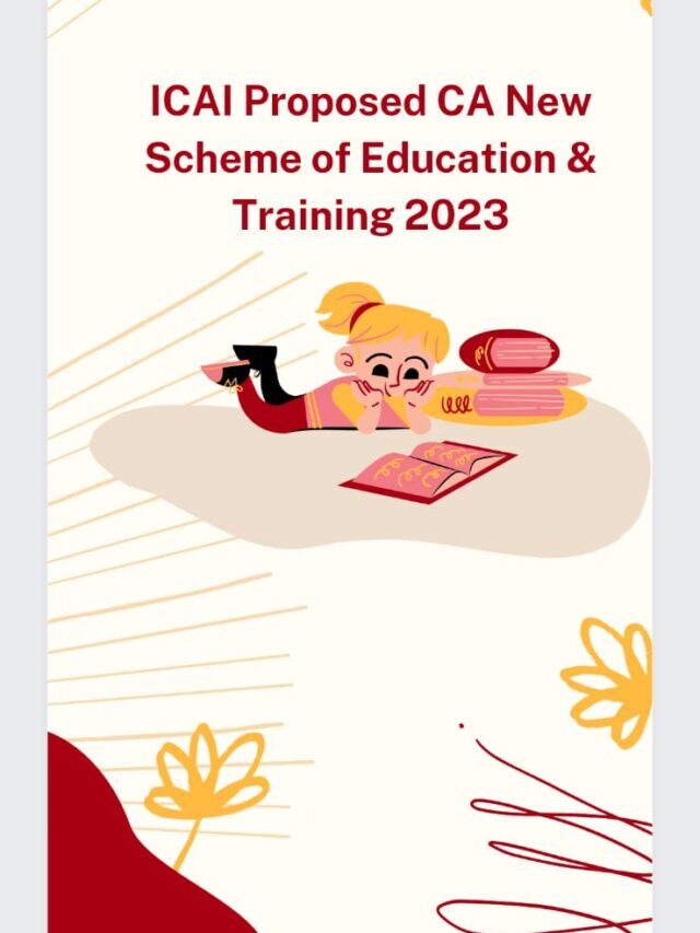 CA New Scheme of Education & Training 2023