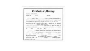 Marriage Certificate