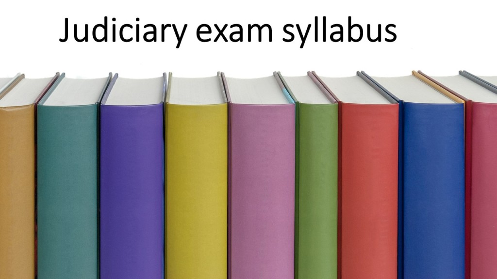 JUDICIARY EXAM SYLLABUS - 2023