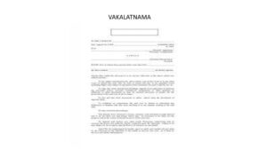 VAKALATNAMA