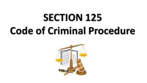 section 125 code of criminal procedure